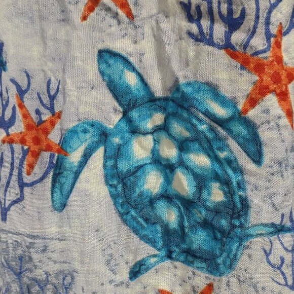 SEA TURTLES COLORFUL OCEAN ADVANCE APPARELS LOUNGEWEAR PANTS ELASTIC WAIST  XL - Picture 2 of 10